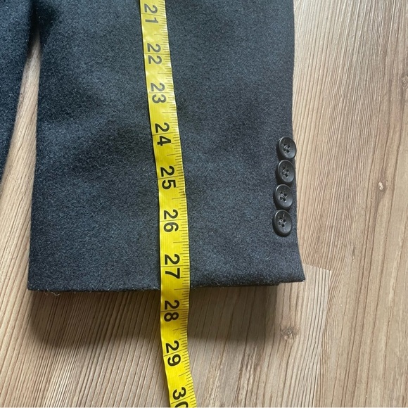 Oscar De La Renta Mens 40L Wool Cashmere Blazer Suit Jacket Sport coat Blue/Gray - Picture 6 of 14